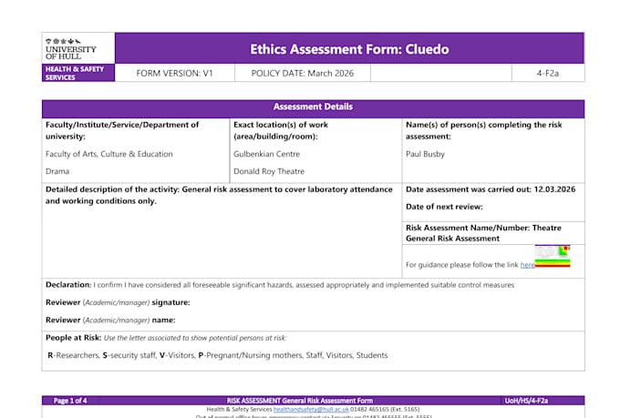 create professional theatre production paperwork